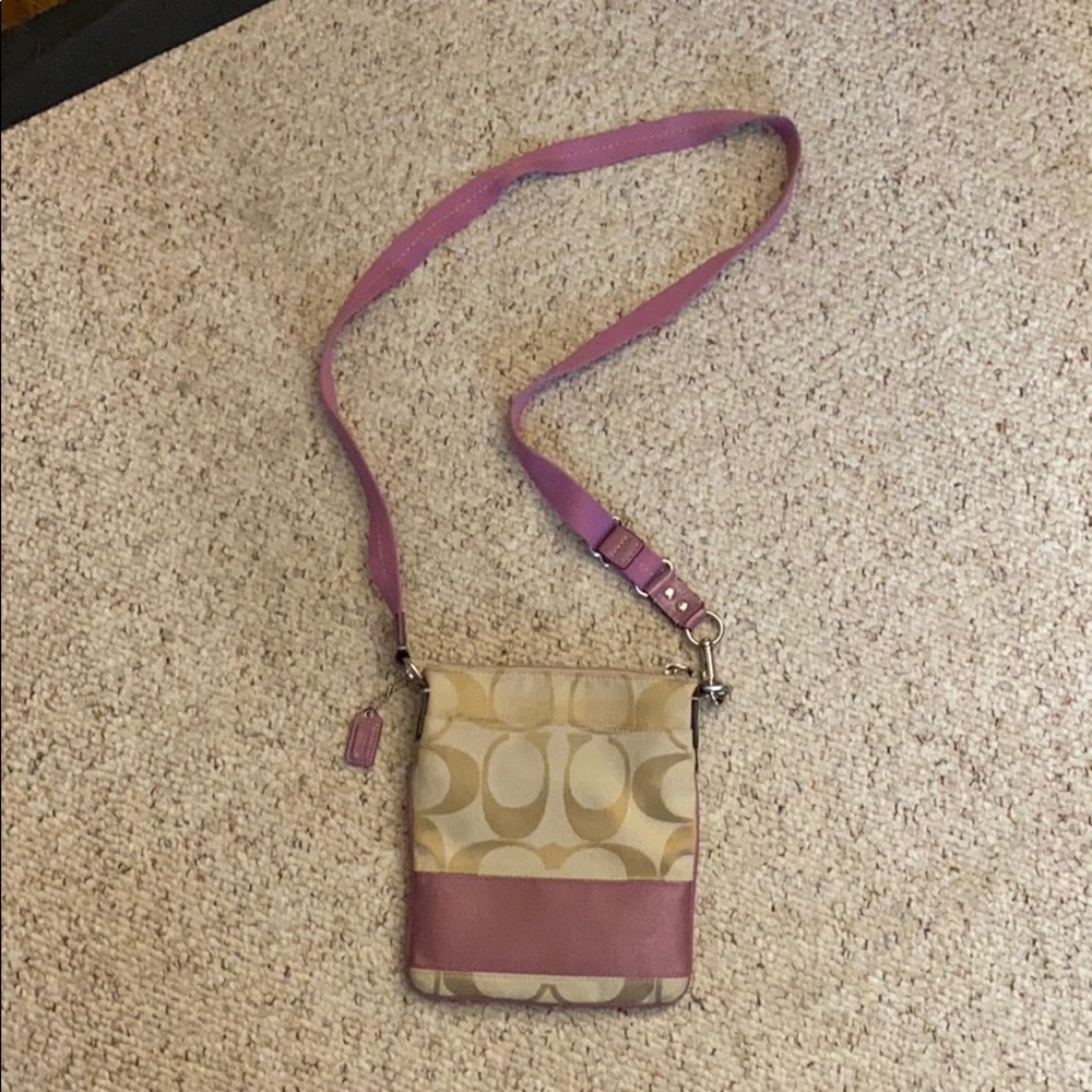 Coach Lavender Crossbody Purse